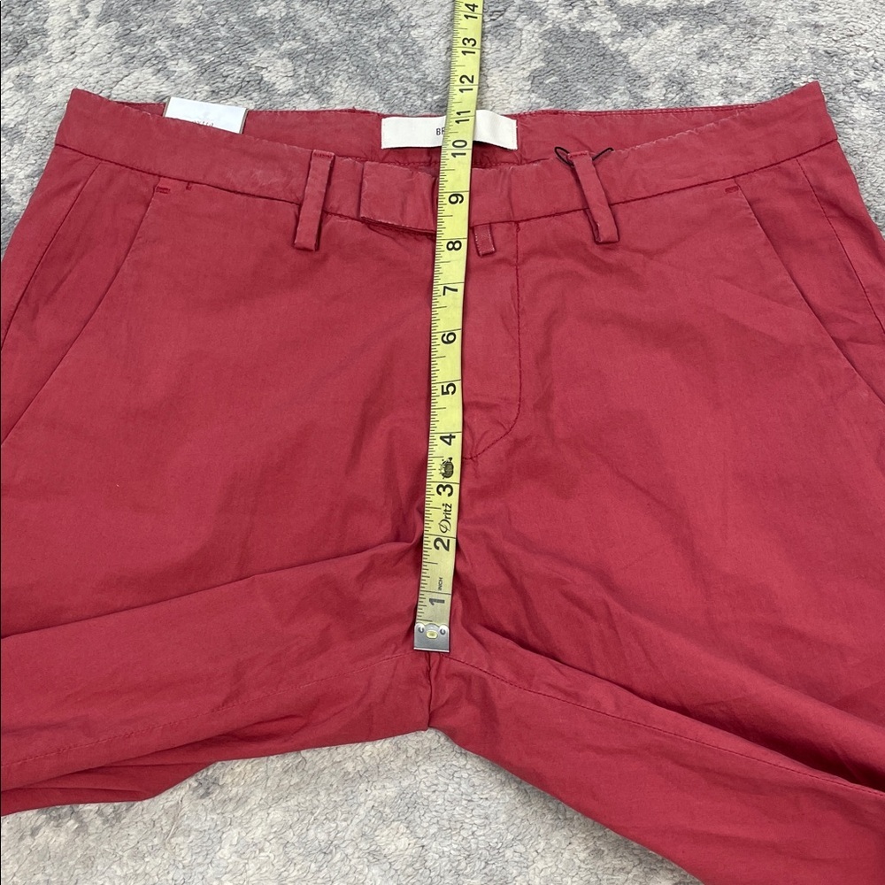 NWT Briglia 1949 Italian Tailored Chino Pants Faded Red Terracotta - Picture 8 of 16